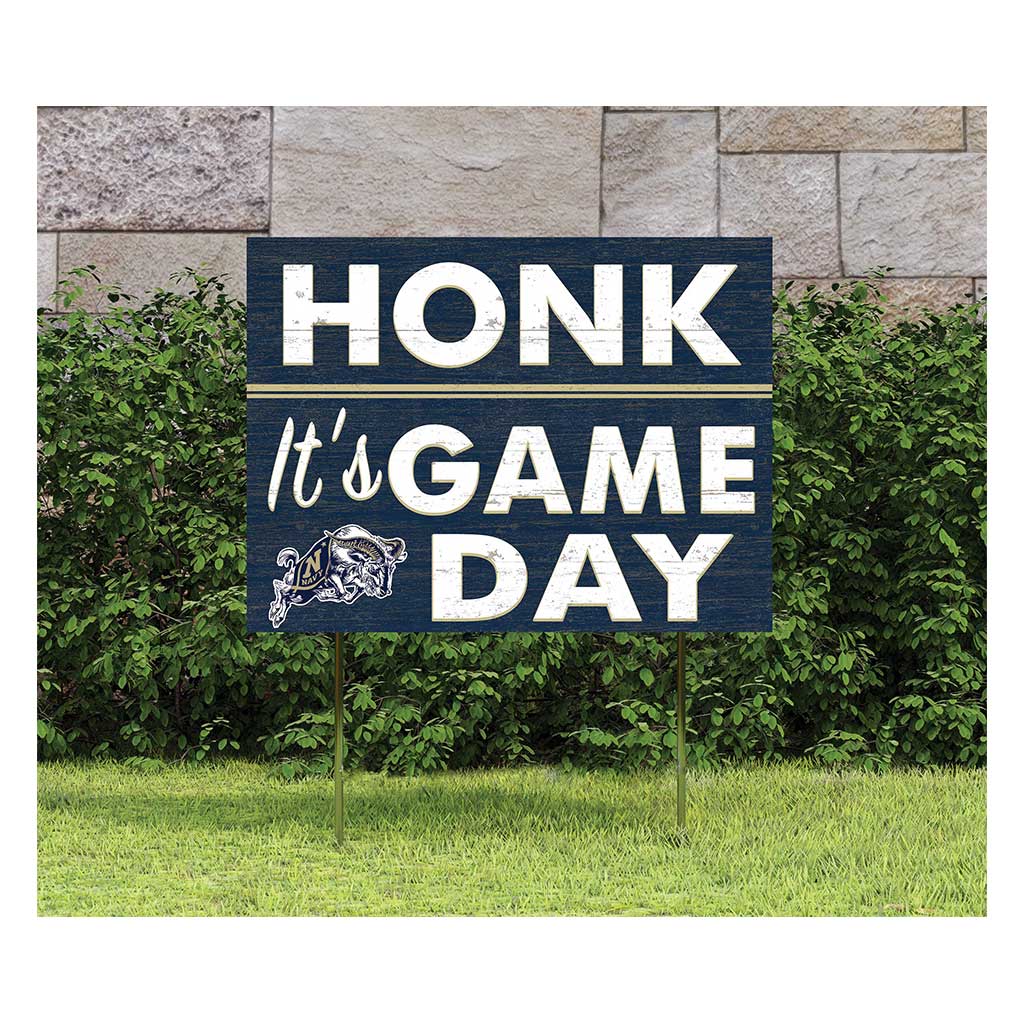 18x24 Lawn Sign Honk Game Day Naval Academy Midshipmen