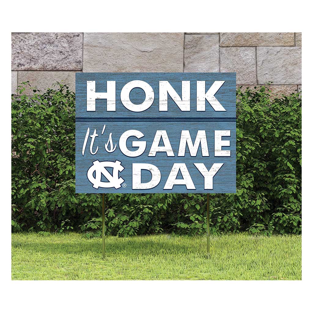 18x24 Lawn Sign Honk Game Day North Carolina (Chapel Hill) Tar Heels