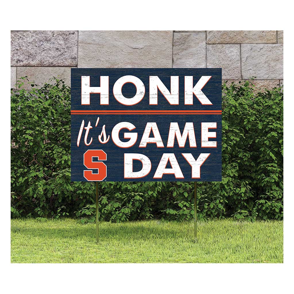 18x24 Lawn Sign Honk Game Day Syracuse Orange