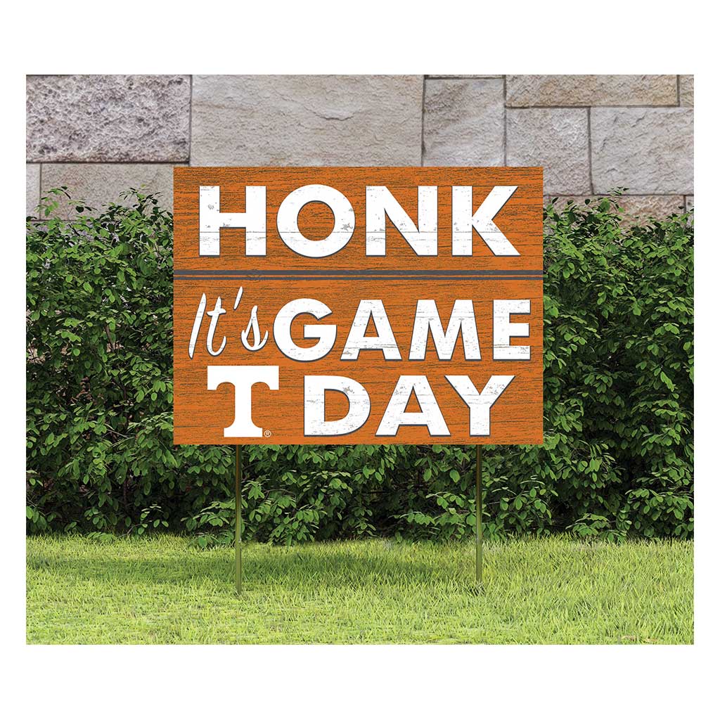 18x24 Lawn Sign Honk Game Day Tennessee Volunteers