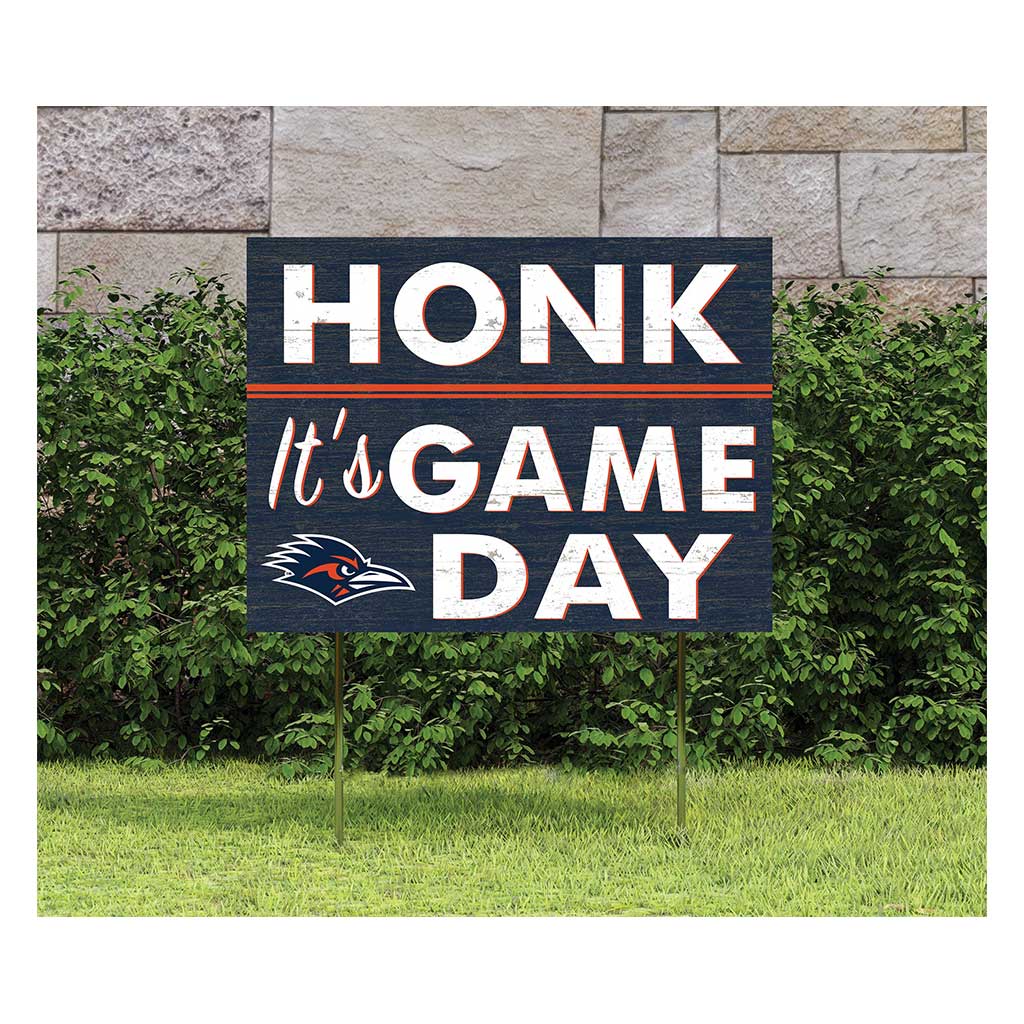 18x24 Lawn Sign Honk Game Day Texas at San Antonio Roadrunners