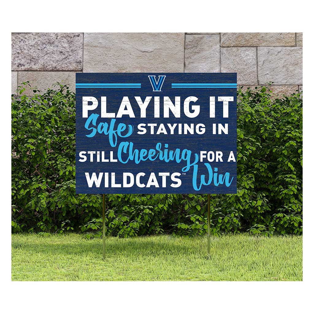 18x24 Lawn Sign Playing Safe at Home Villanova Wildcats