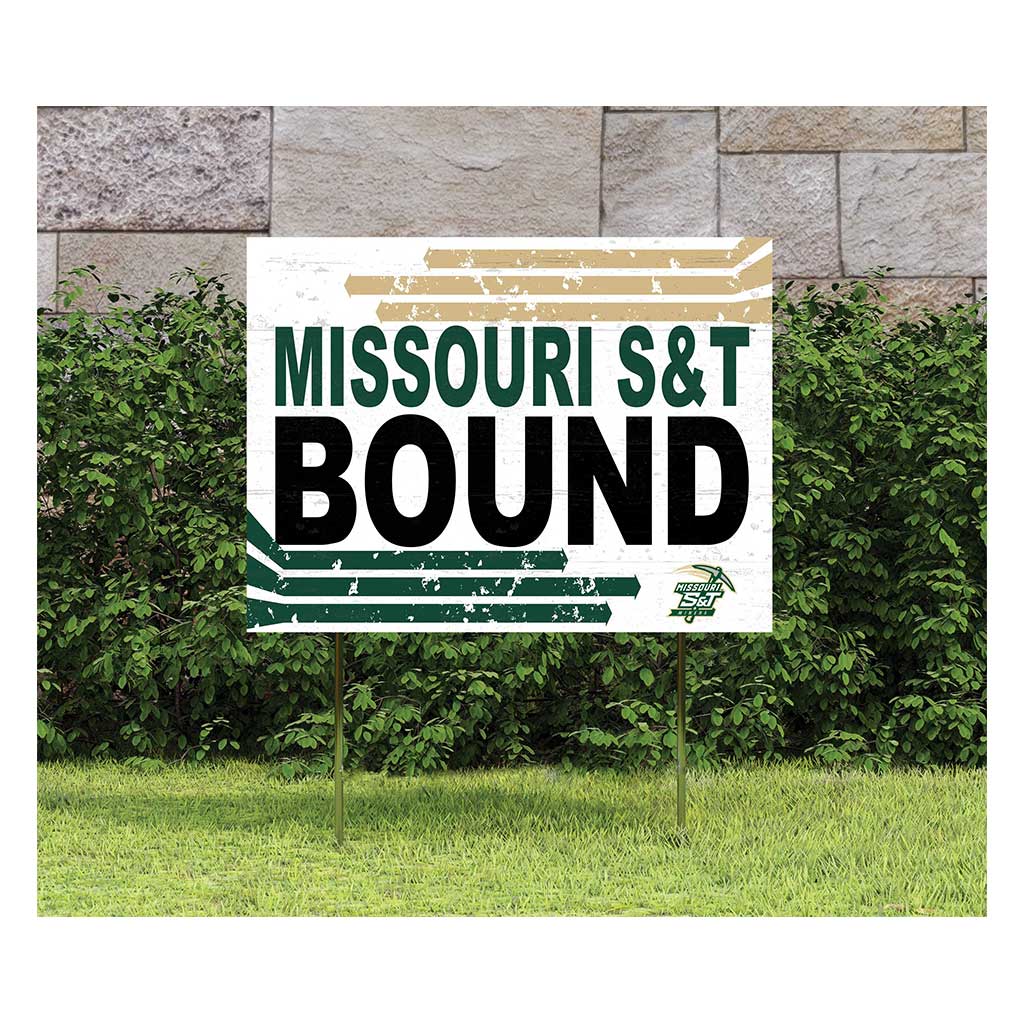 18x24 Lawn Sign Retro School Bound Missouri - Science and Technology Rolla