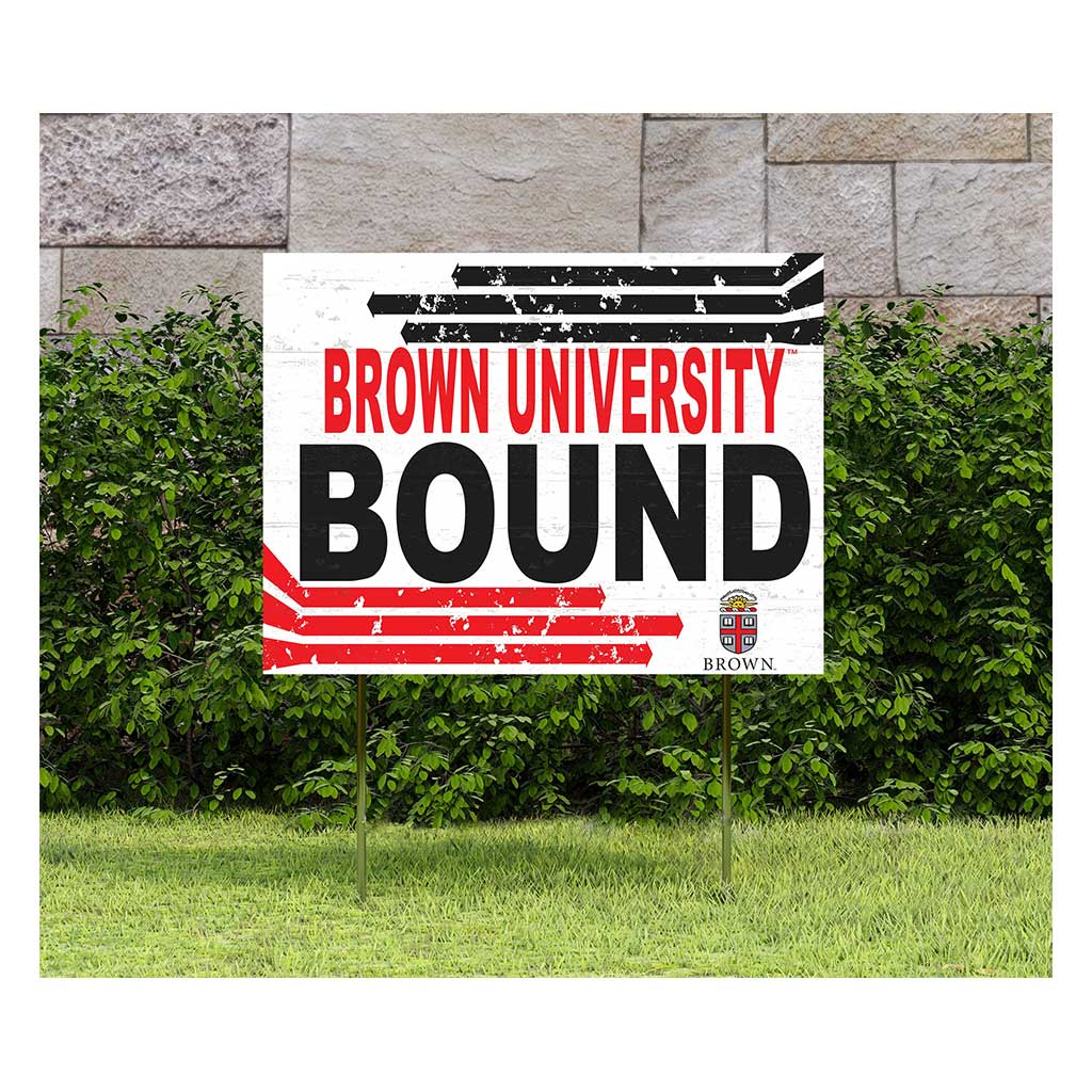 18x24 Lawn Sign Retro School Bound Brown Bears