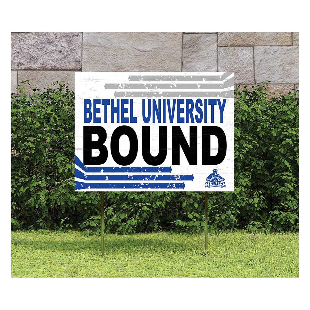 18x24 Lawn Sign Retro School Bound Bethel University Pilots