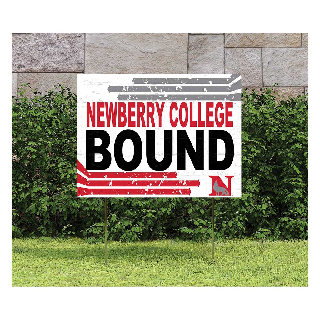 18x24 Lawn Sign Retro School Bound Newberry College Wolves