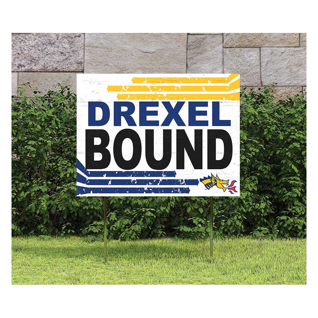 18x24 Lawn Sign Retro School Bound Drexel Dragons