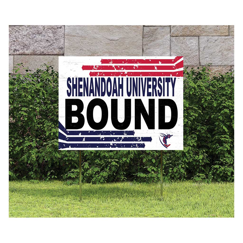 18x24 Lawn Sign Retro School Bound Shenandoah University Hornets
