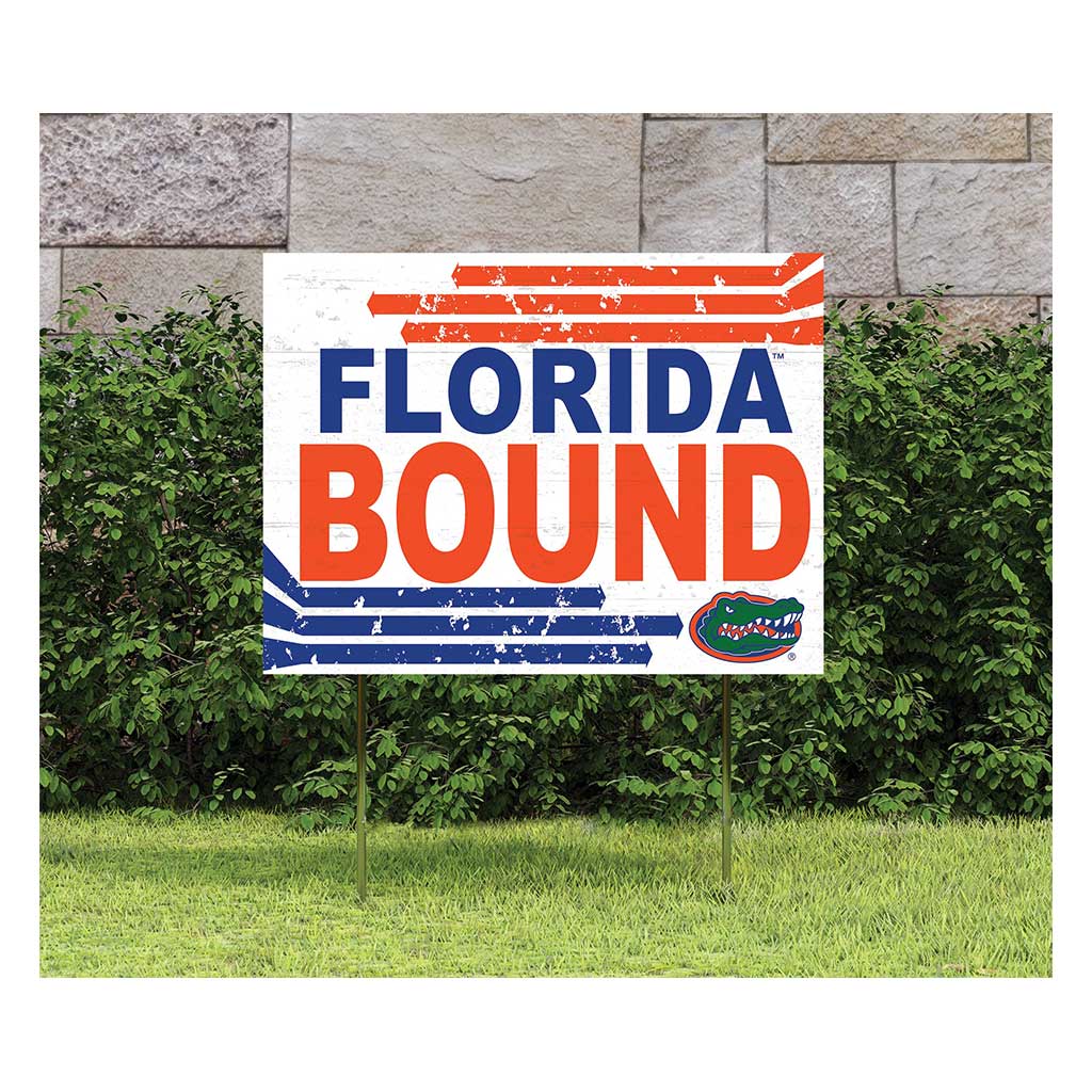 18x24 Lawn Sign Retro School Bound Florida Gators