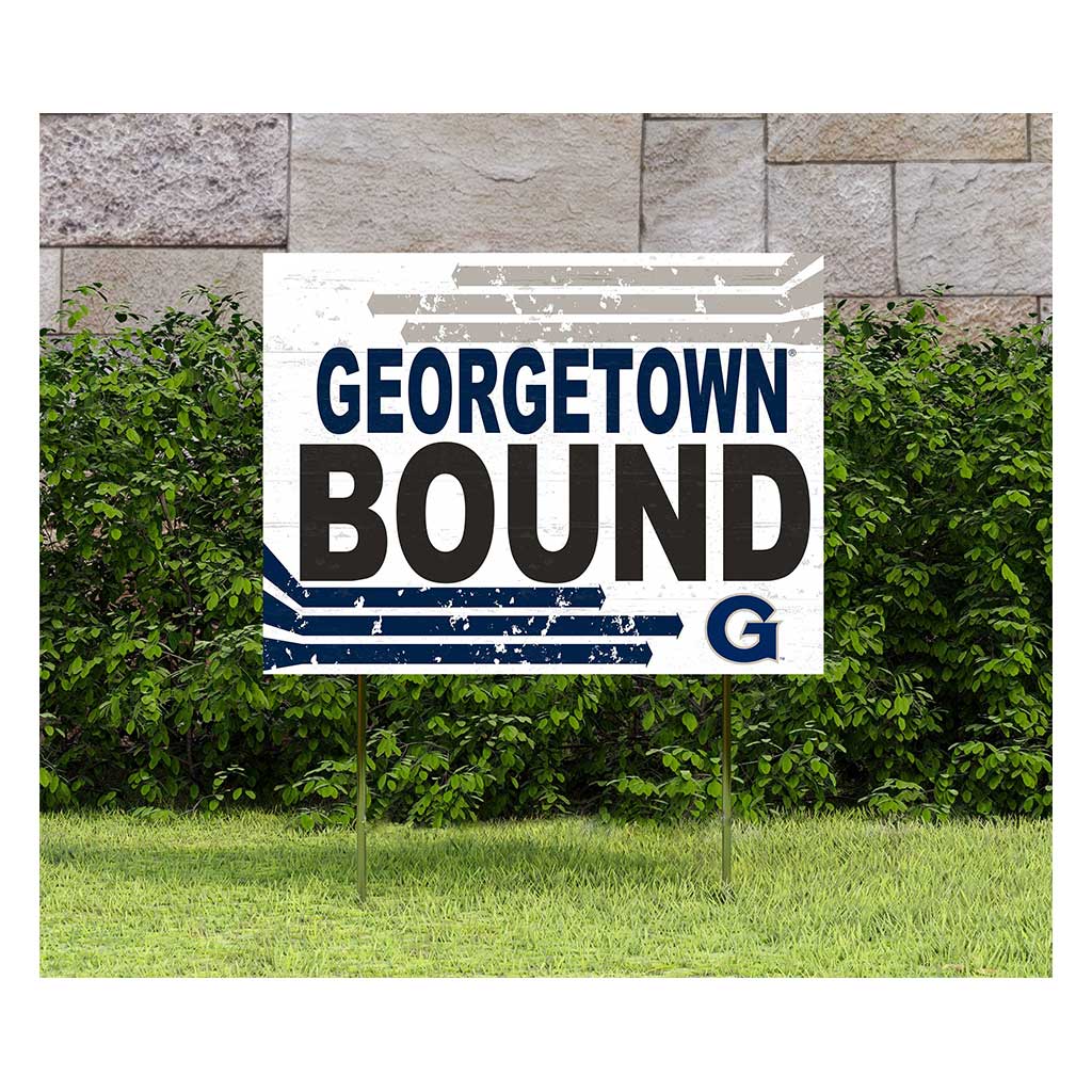 18x24 Lawn Sign Retro School Bound Georgetown Hoyas