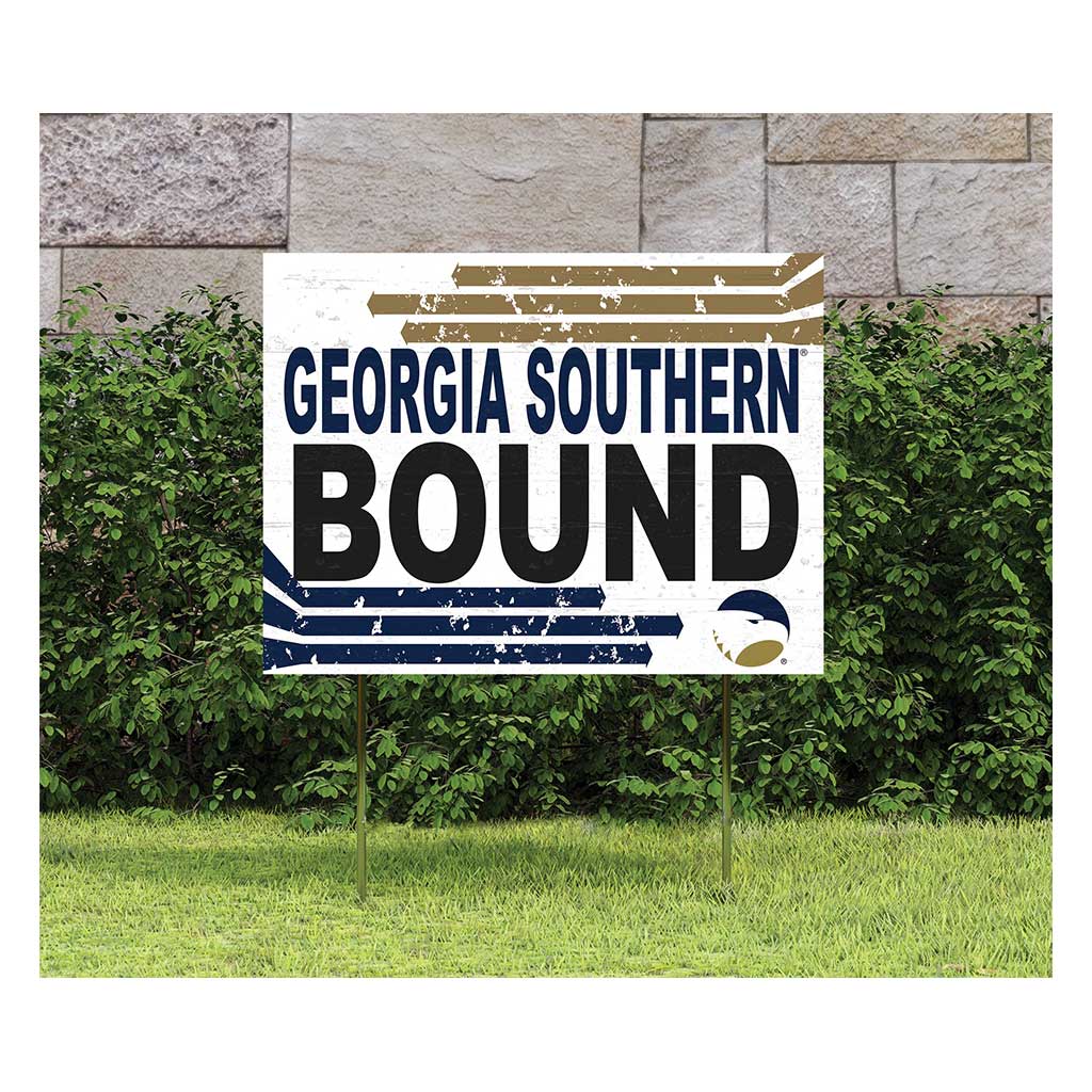 18x24 Lawn Sign Retro School Bound Georgia Southern Eagles