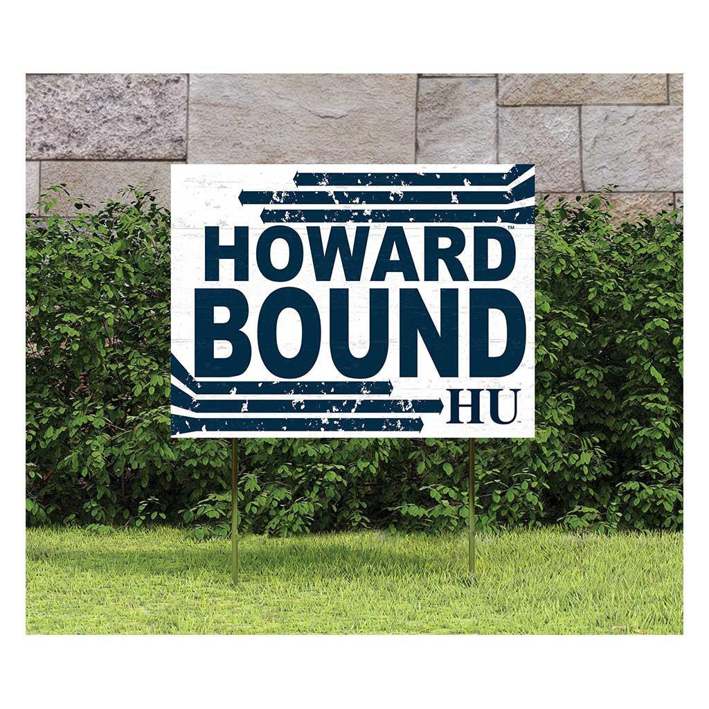 18x24 Lawn Sign Retro School Bound Howard Bison
