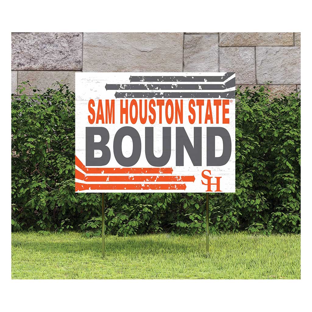 18x24 Lawn Sign Retro School Bound Sam Houston State Bearkats