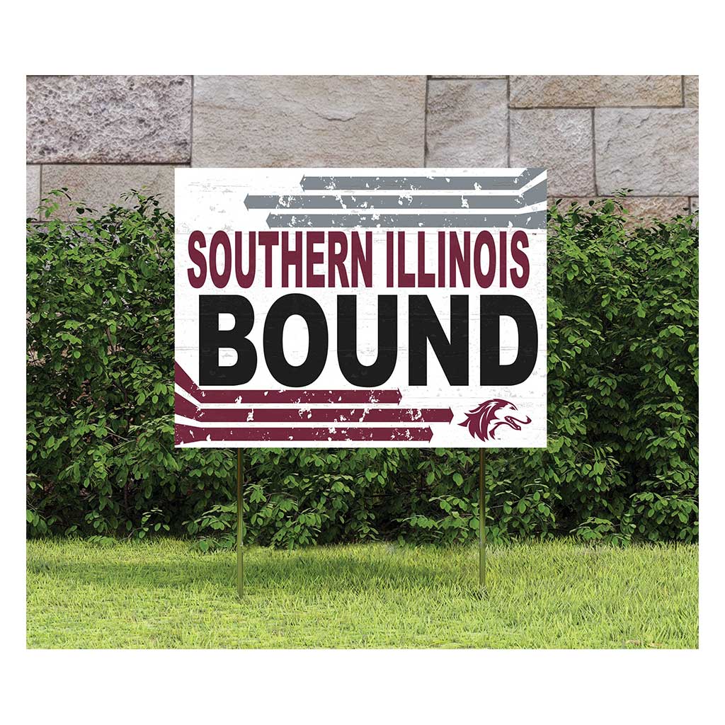 18x24 Lawn Sign Retro School Bound Southern Illinois Salukis