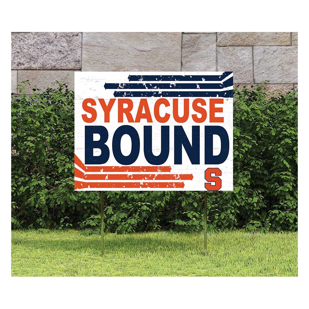 18x24 Lawn Sign Retro School Bound Syracuse Orange