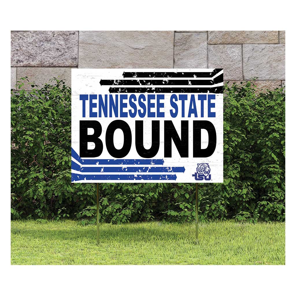 18x24 Lawn Sign Retro School Bound Tennessee State Tigers