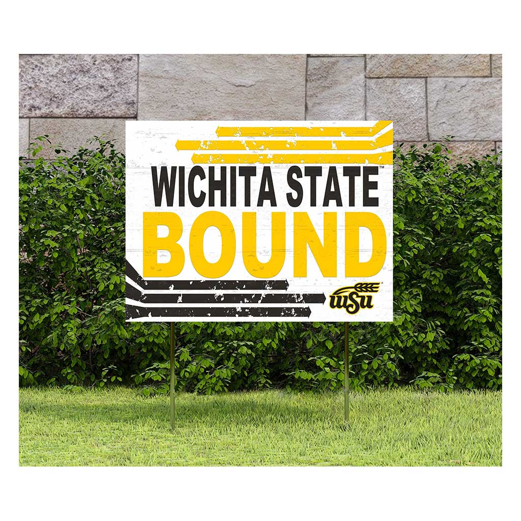 18x24 Lawn Sign Retro School Bound Wichita State Shockers