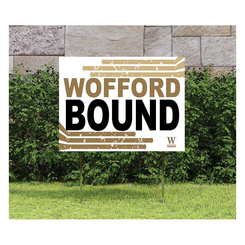 18x24 Lawn Sign Retro School Bound Wofford College Terriers