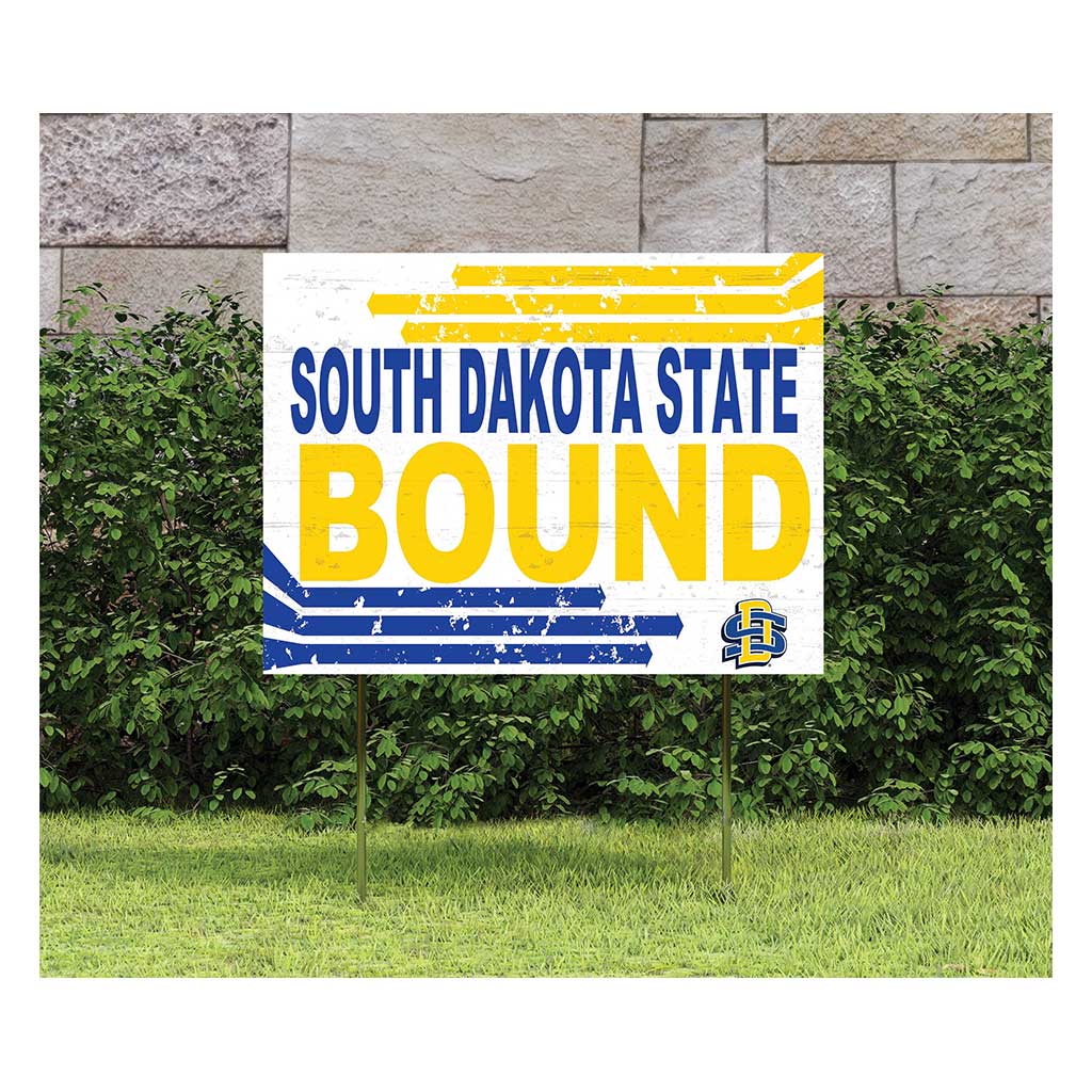 18x24 Lawn Sign Retro School Bound South Dakota State University Jackrabbits