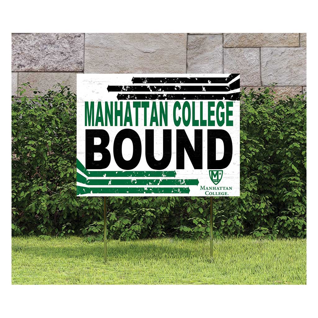 18x24 Lawn Sign Retro School Bound Manhattan Jaspers