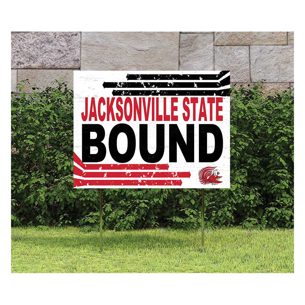 18x24 Lawn Sign Retro School Bound Jacksonville State Gamecocks