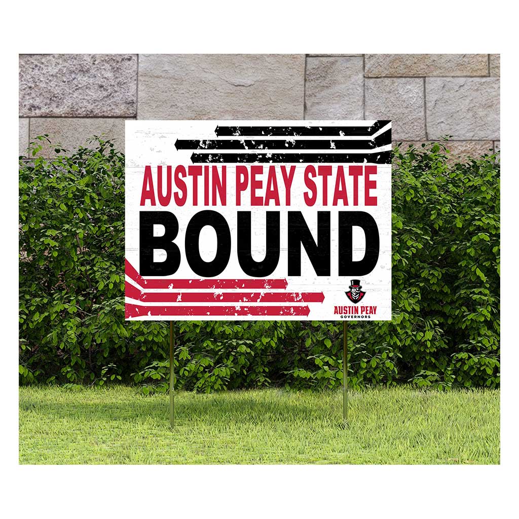 18x24 Lawn Sign Retro School Bound Austin Peay Governors