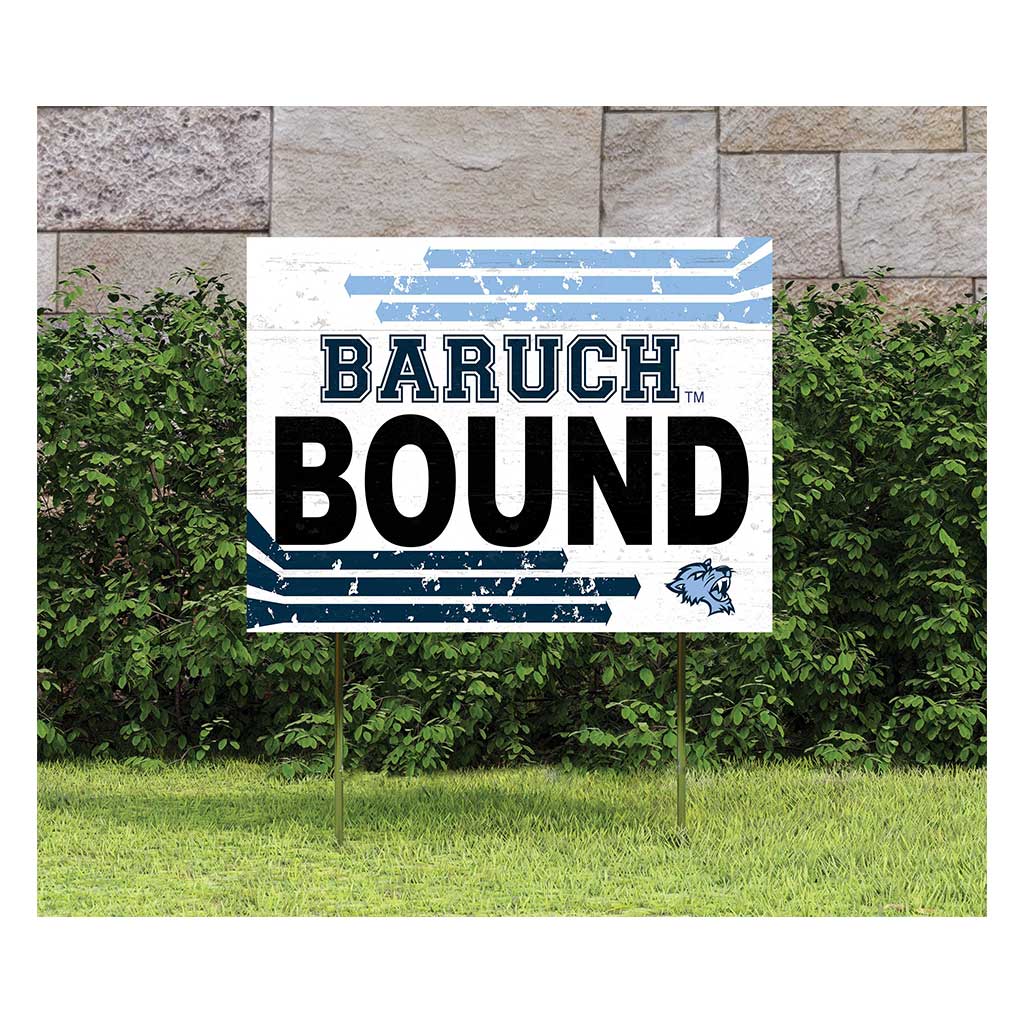 18x24 Lawn Sign Retro School Bound Baruch College Bearcats