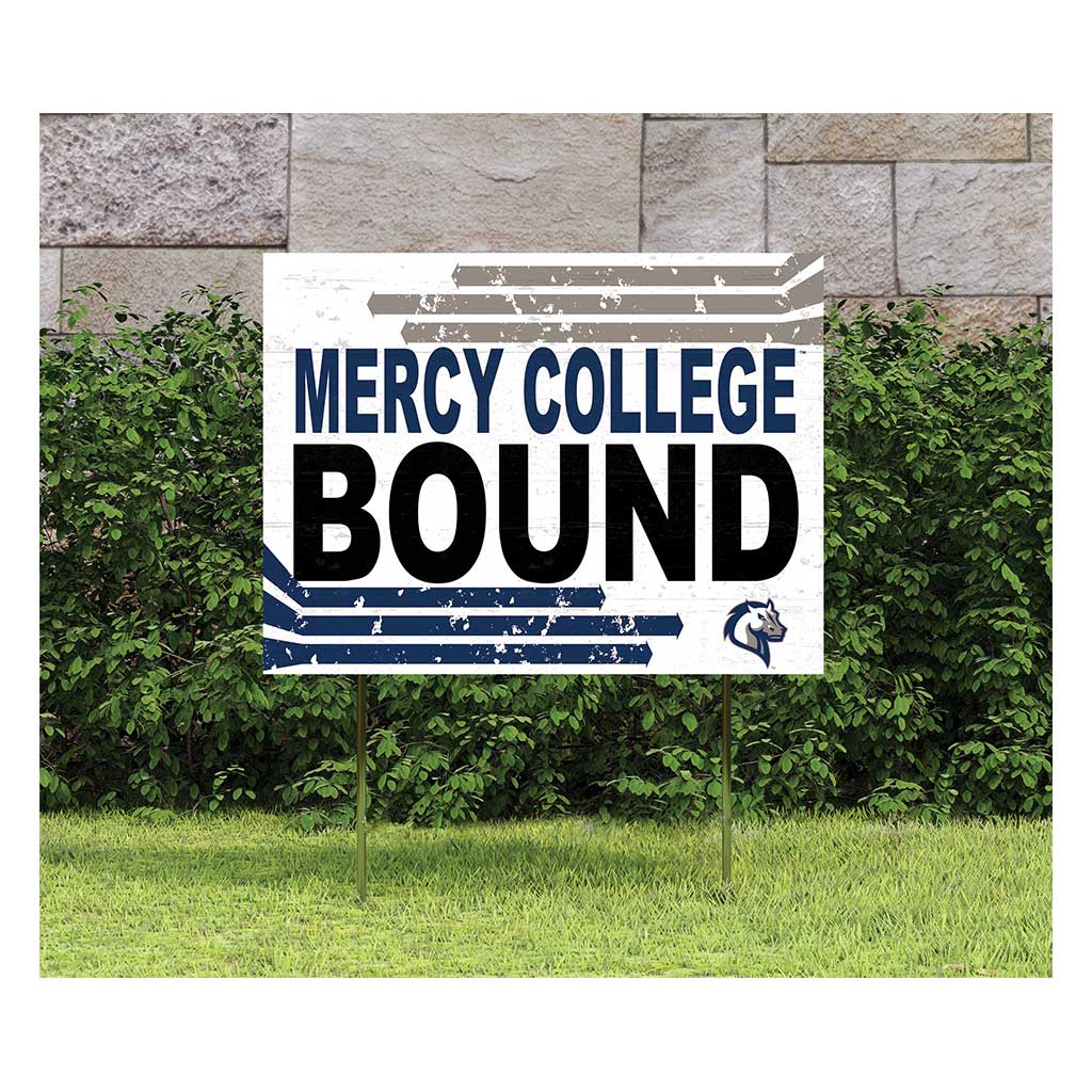 18x24 Lawn Sign Retro School Bound Mercy College Mavericks