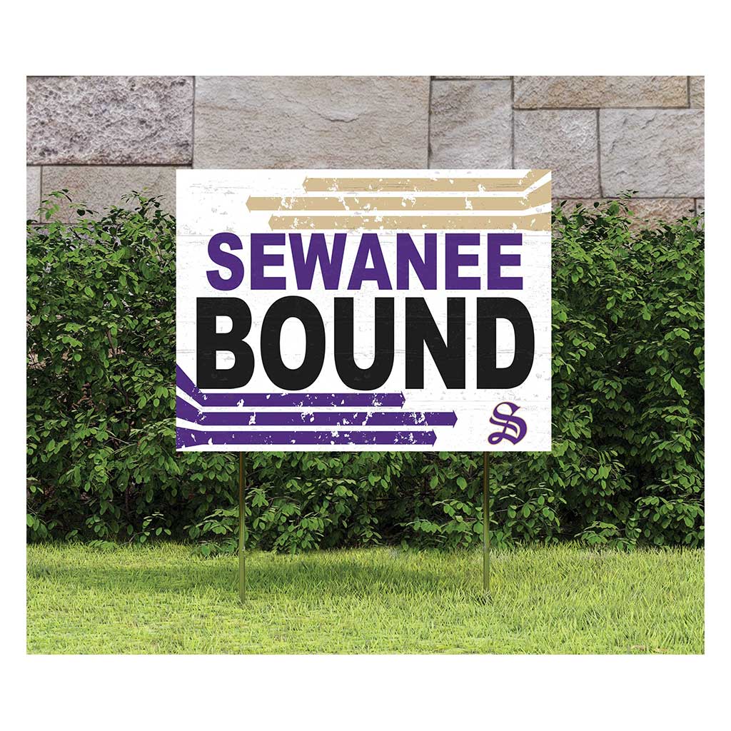 18x24 Lawn Sign Retro School Bound Sewanee - The University of the South Tigers