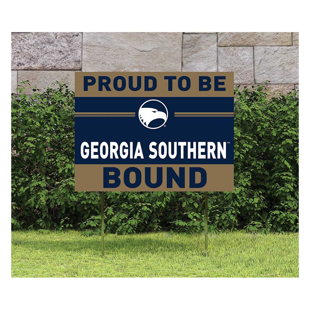 18x24 Lawn Sign Proud to be School Bound Georgia Southern Eagles