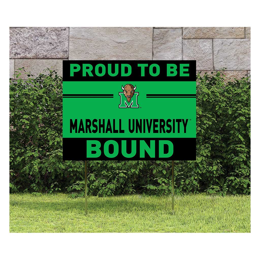 18x24 Lawn Sign Proud to be School Bound Marshall Thundering Herd