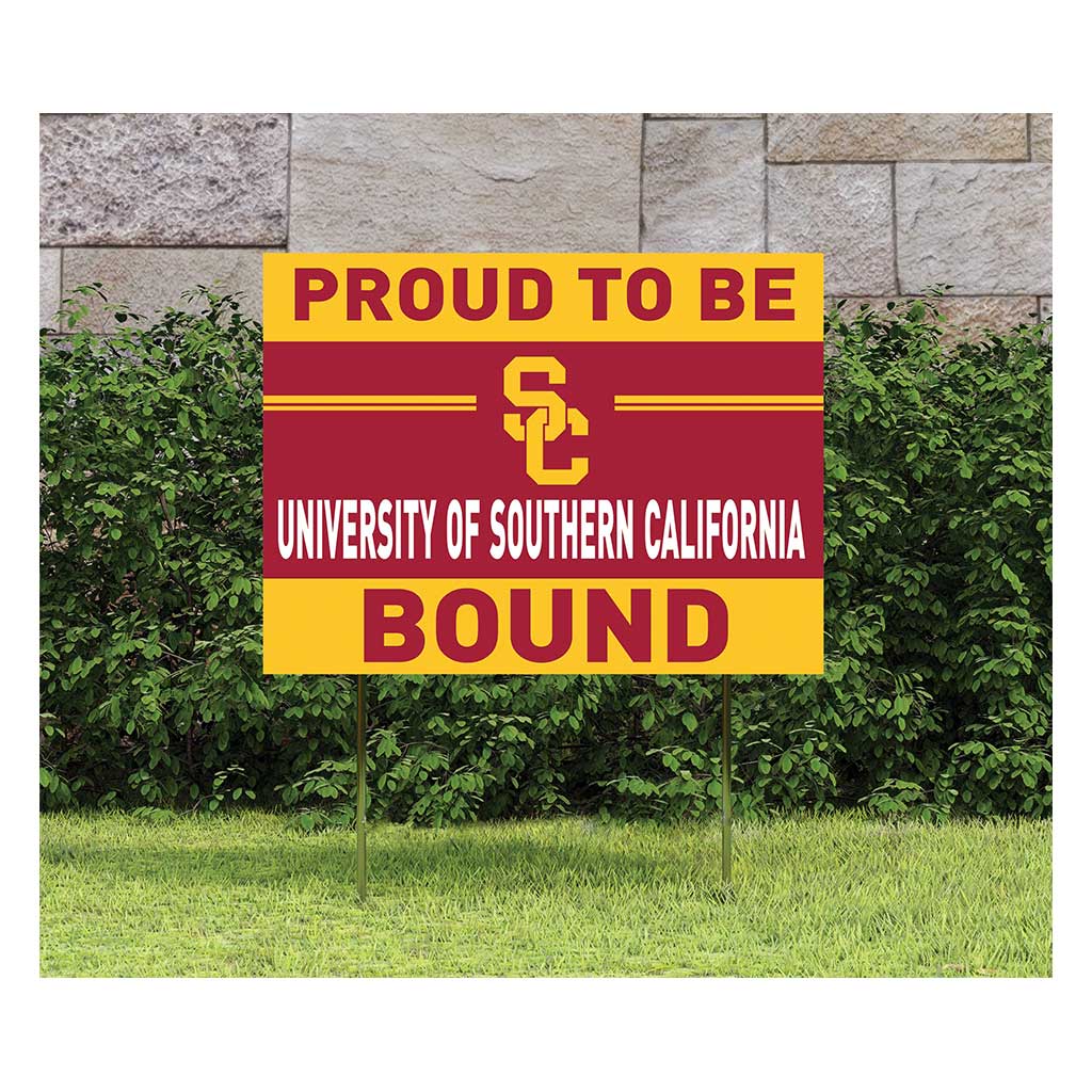 18x24 Lawn Sign Proud to be School Bound Southern California Trojans