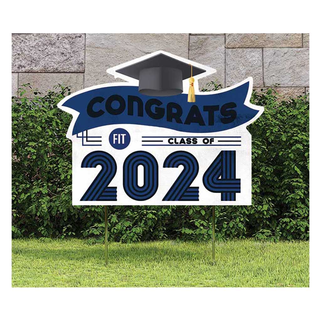 18x24 Congrats Graduation Lawn Sign Fashion Institute of Technology (SUNY) Tigers