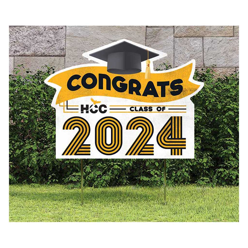 18x24 Congrats Graduation Lawn Sign Houston Community College Eagles
