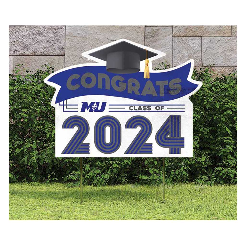 18x24 Congrats Graduation Lawn Sign Marymount University Saints