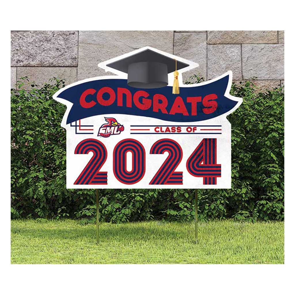 18x24 Congrats Graduation Lawn Sign Saint Mary's University of Minnesota Cardinals