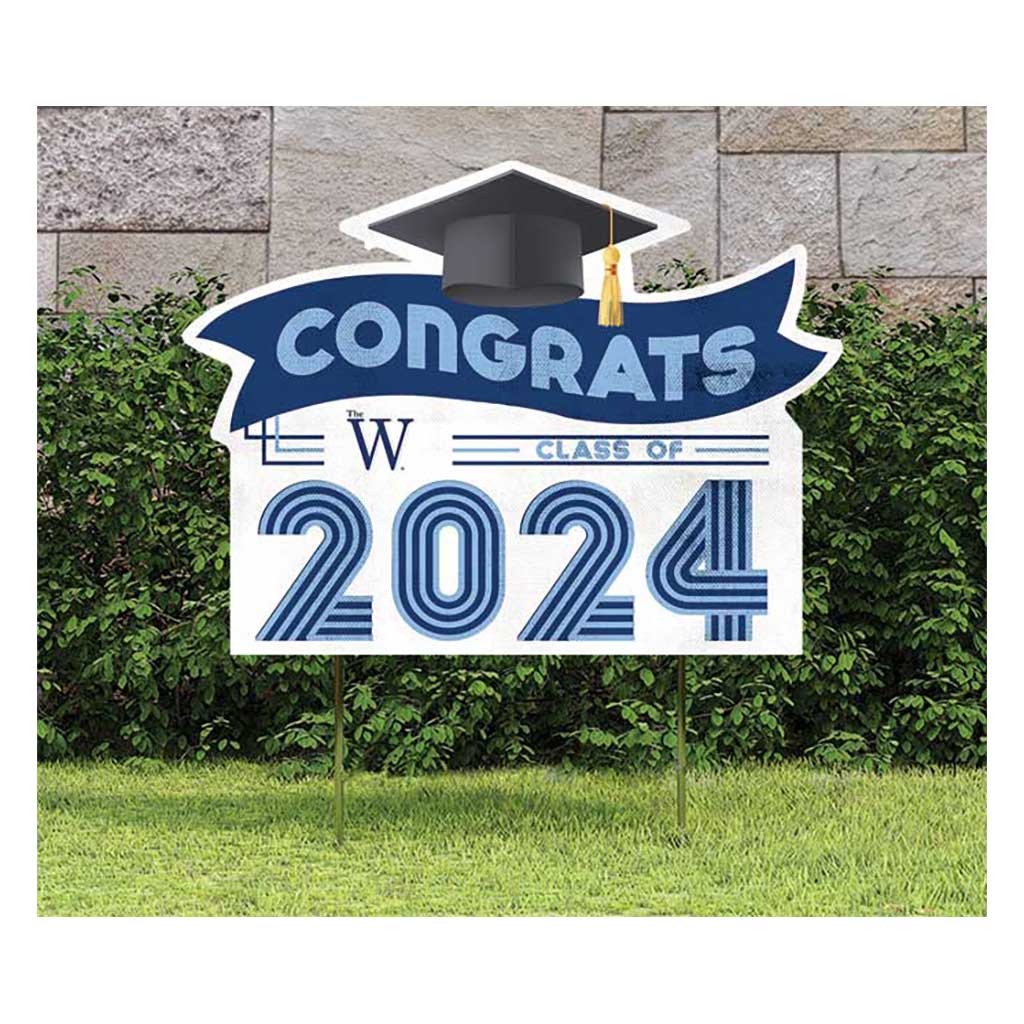 18x24 Congrats Graduation Lawn Sign Mississippi University for Women Owls