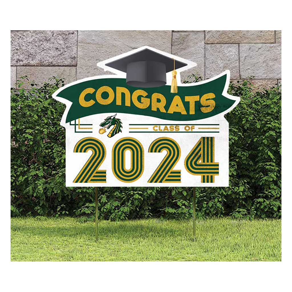 18x24 Congrats Graduation Lawn Sign Tiffin University Dragons