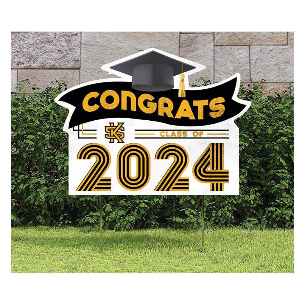 18x24 Congrats Graduation Lawn Sign Kennesaw State Owls