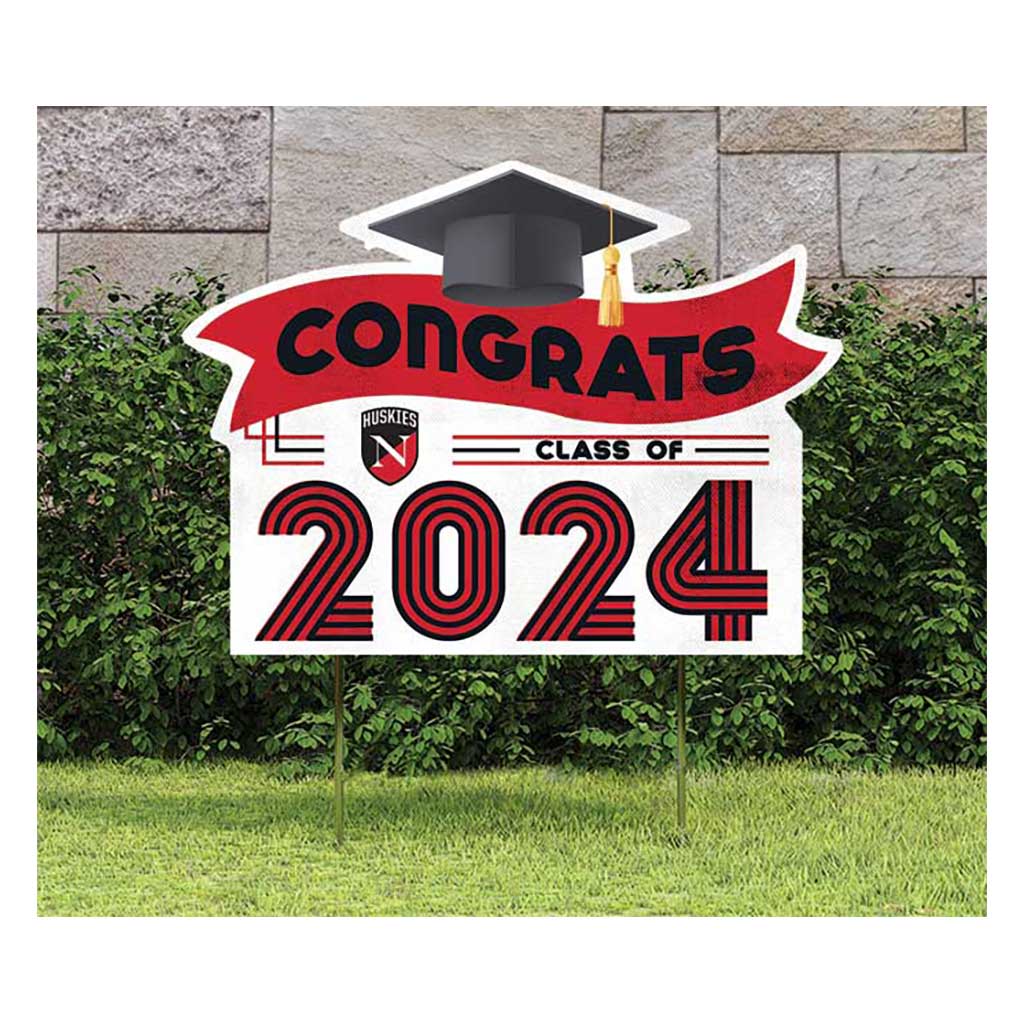 18x24 Congrats Graduation Lawn Sign Northeastern Huskies