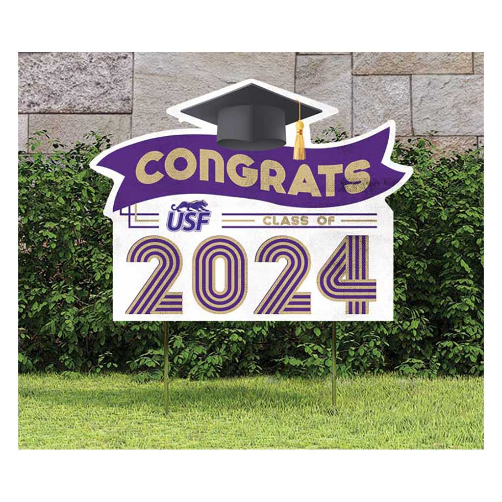 18x24 Congrats Graduation Lawn Sign Sioux Falls Cougars