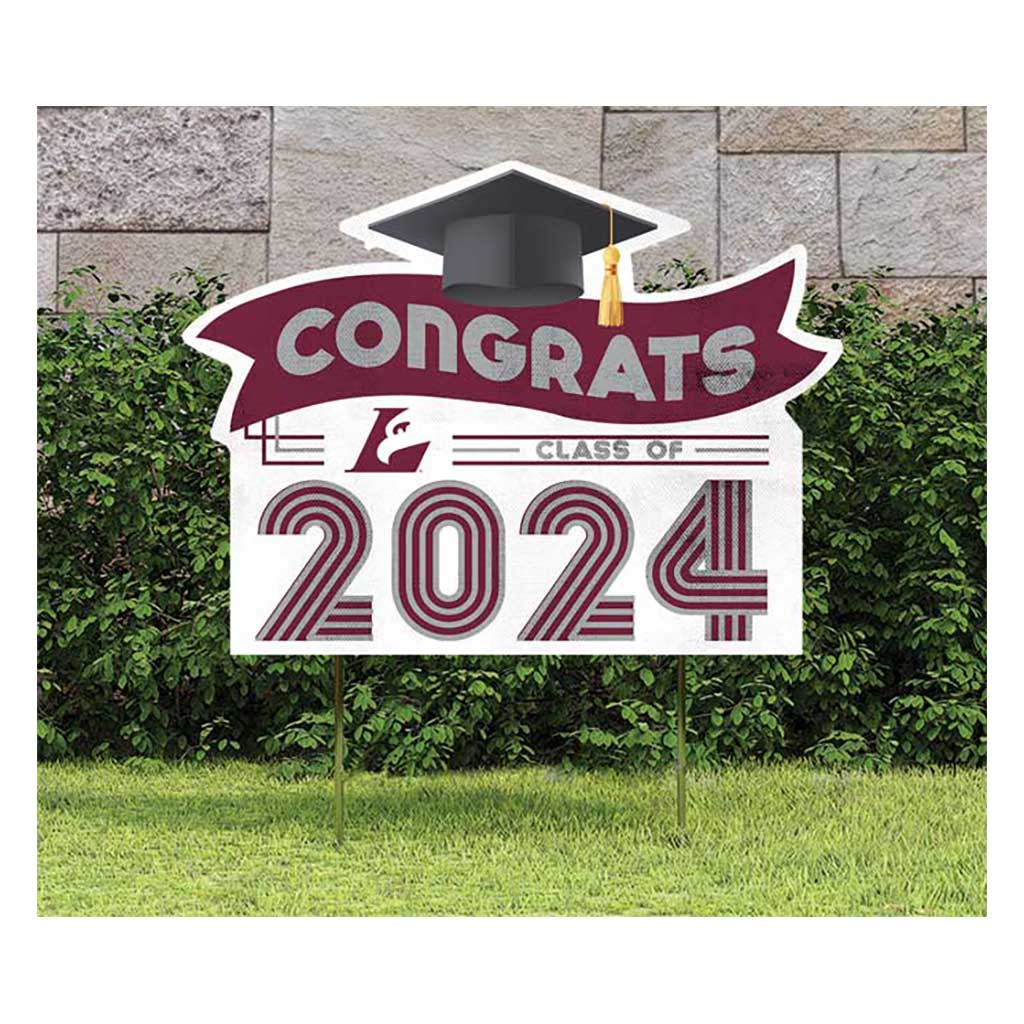 18x24 Congrats Graduation Lawn Sign University of Wisconsin La Crosse Eagles