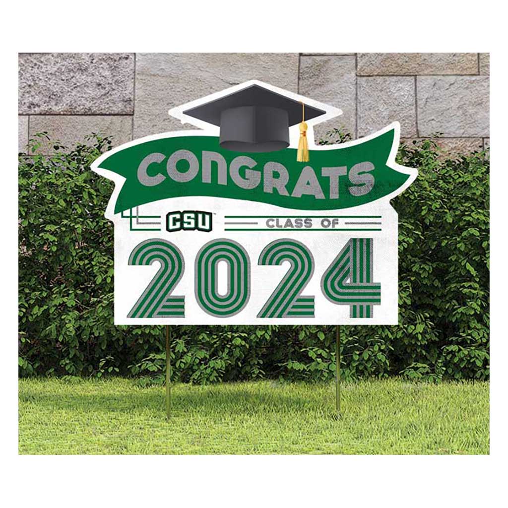 18x24 Congrats Graduation Lawn Sign Chicago State Cougars
