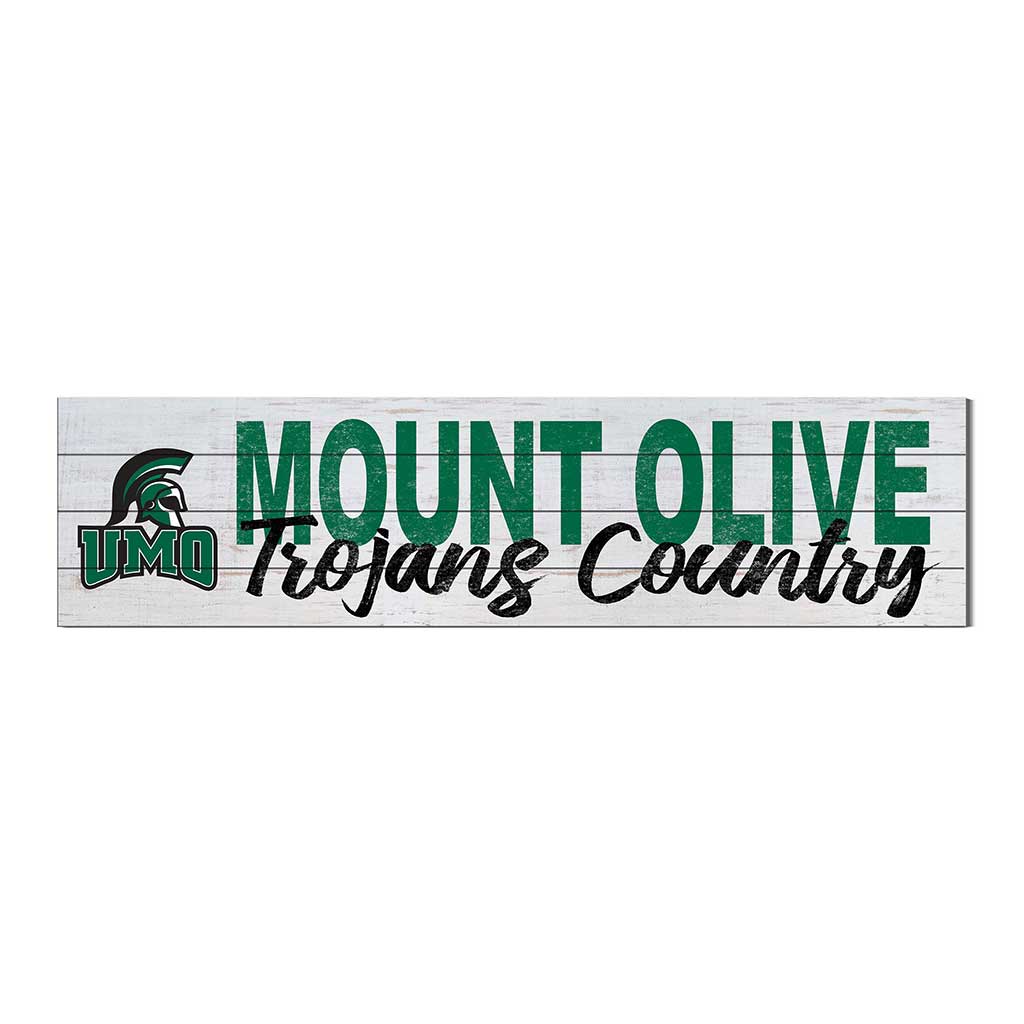 40x10 Sign With Logo University of Mount Olive Trojans
