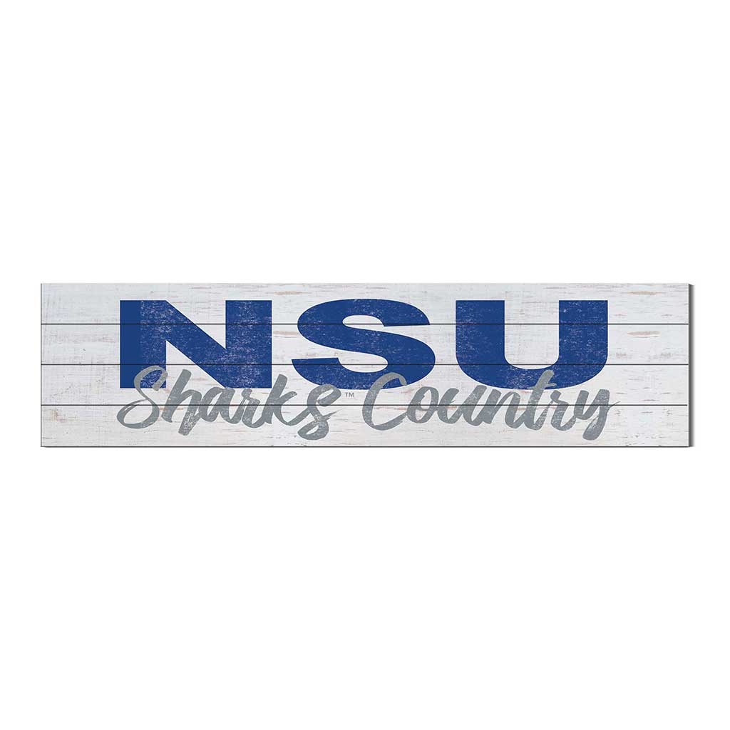 40x10 Sign With Logo Nova Southeastern University Sharks