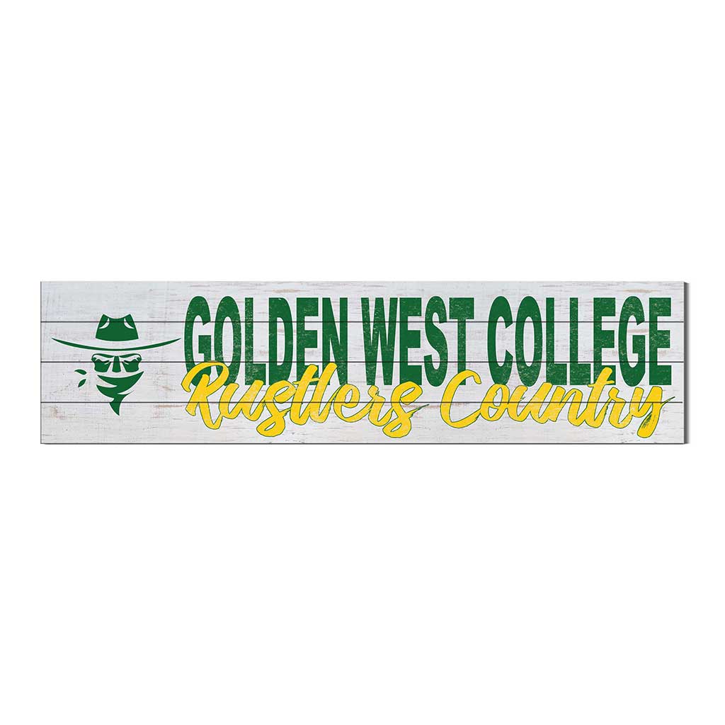 40x10 Sign With Logo Golden West Coast College Rustlers