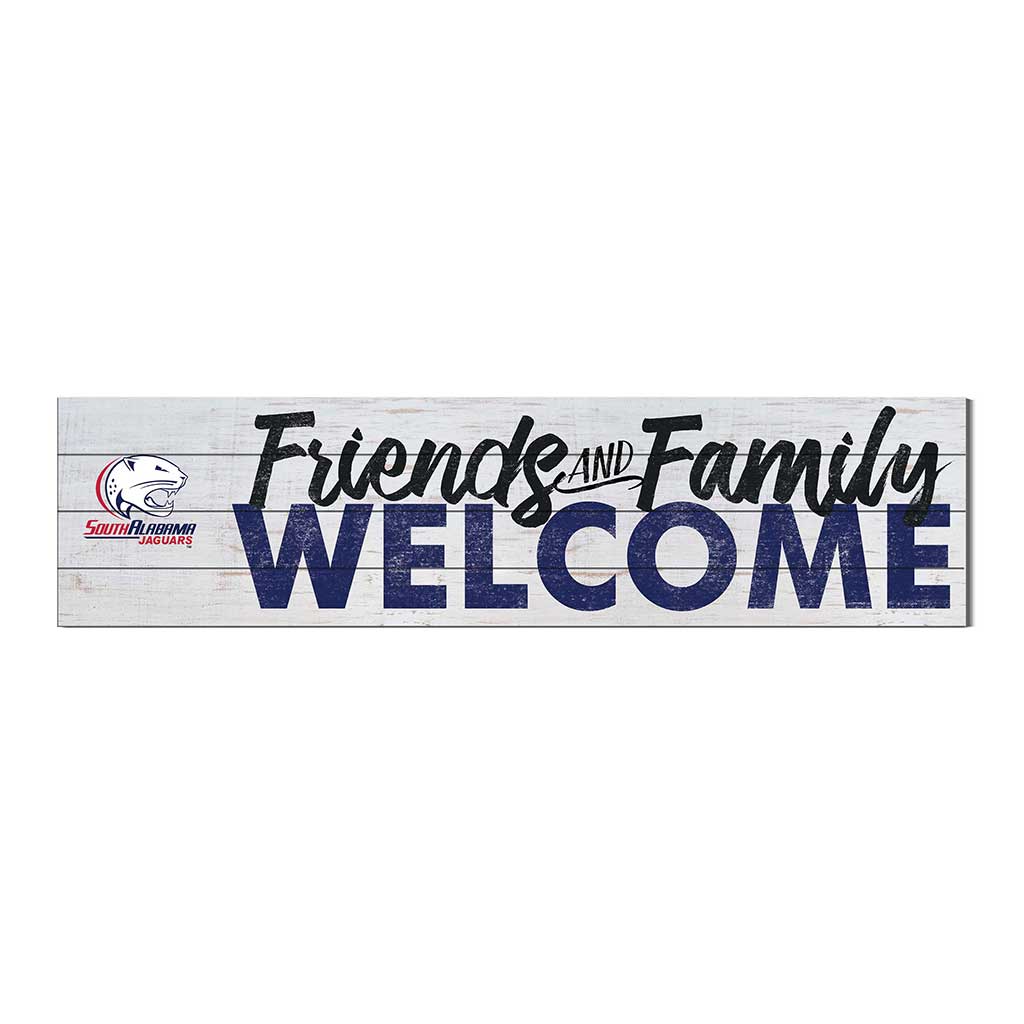 40x10 Sign Friends Family Welcome University of Southern Alabama Jaguars