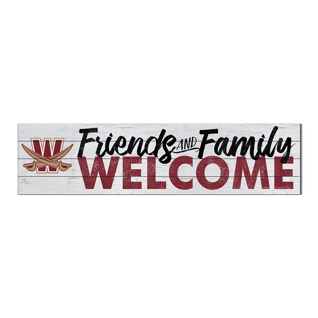 40x10 Sign Friends Family Welcome Walsh University Cavaliers