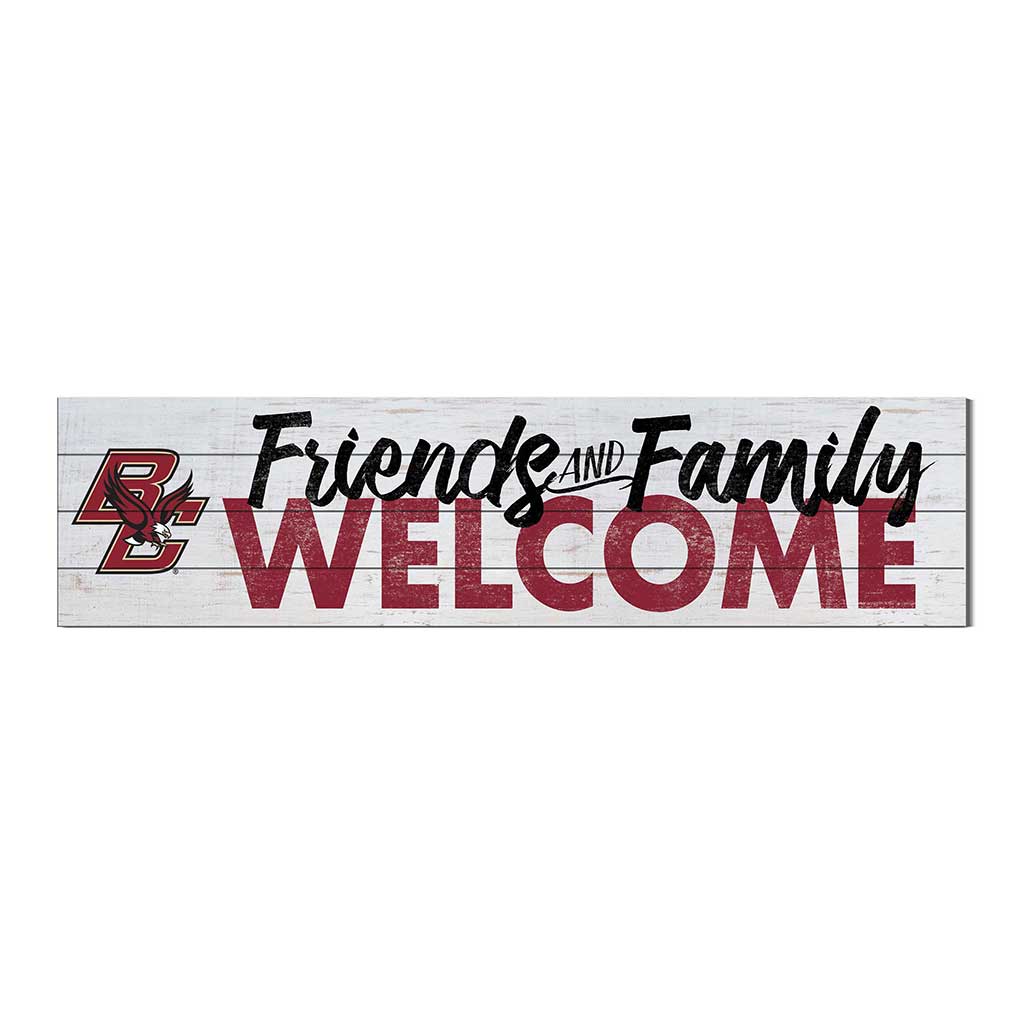 40x10 Sign Friends Family Welcome Boston College Eagles