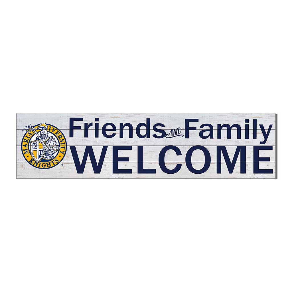 40x10 Sign Friends Family Welcome Marian University Knights